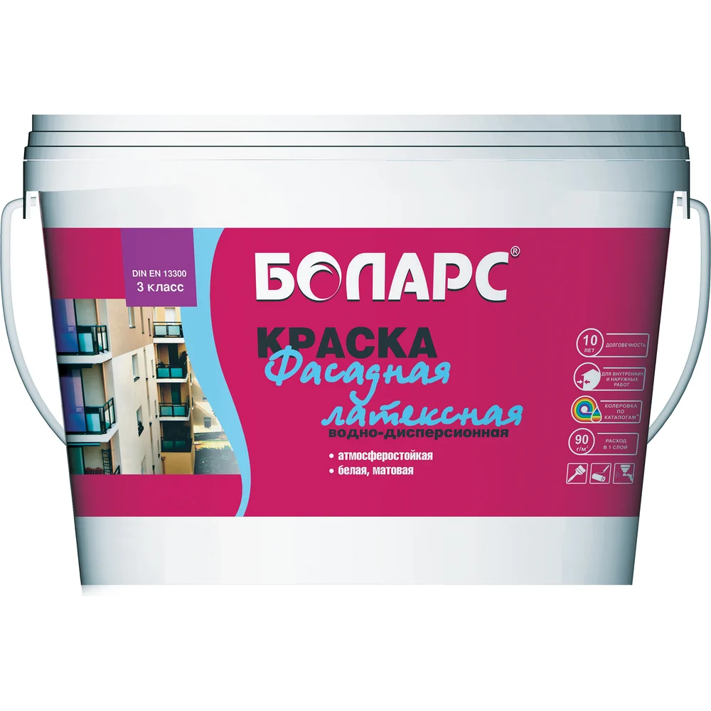 Фасадная латексная краска БОЛАРС