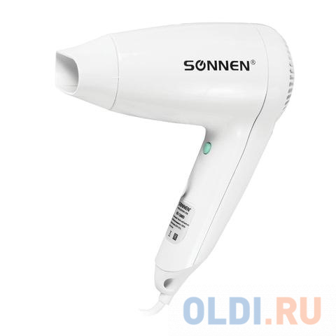 Фен для волос настенный SONNEN HD-1288D, 1200 Вт, пластиковый корпус, 4 скорости, белый, 604197 в Москвe