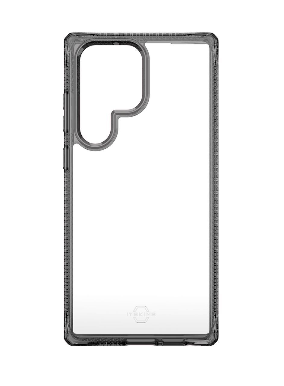 Чехол-накладка ITSKINS HYBRID CLEAR для Samsung Galaxy S23 Ultra, черный/прозрачный