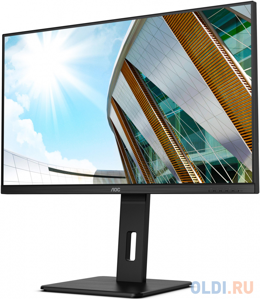 МОНИТОР 32" AOC U32P2CA Black с поворотом экрана (4K, VA, 3840x2160, 4 ms, 178°/178°, 350 cd/m, 50M:1, +2xHDMI 2.0, +DP)