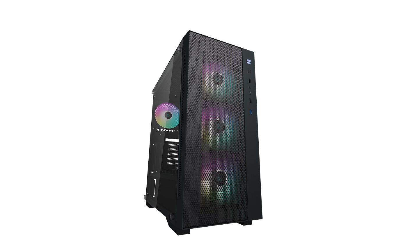 Корпус Deepcool Matrexx 55 Mesh ADD-RGB 4F черный (DP-ATX-MATREXX55-MESH-AR-4F) в Москвe