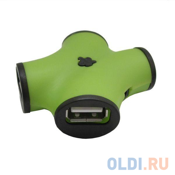 Концентратор USB 2.0 CBR CH-100 Green (4 порта) в Москвe