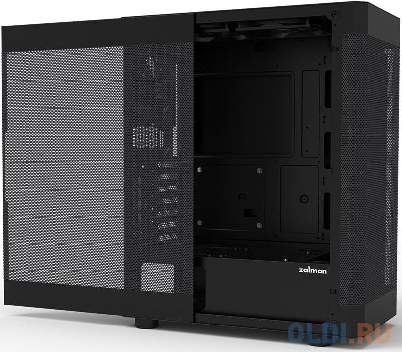 Корпус MidiTower Zalman I4 black (ATX, MESH, 2x3.5", 2x2.5", 1xUSB2.0, 2xUSB3.0, 6x120mm) (Zalman I4)