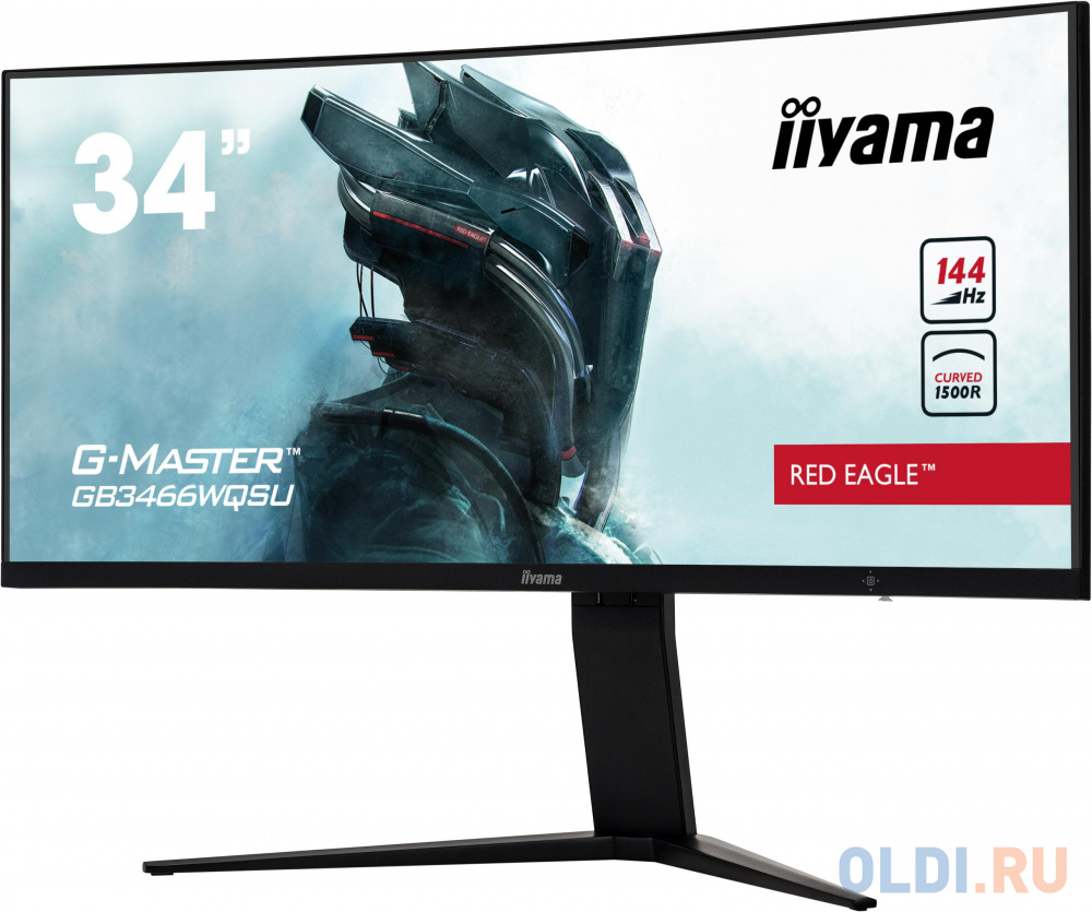 Монитор 34" iiYama G-MASTER GB3466WQSU-B1 черный VA 3440x1440 400 cd/m^2 1 ms HDMI DisplayPort USB Аудио