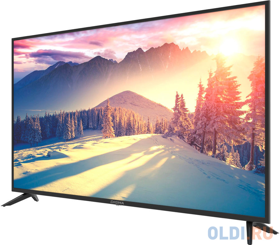 Телевизор LED Digma 55" DM-LED55UBB35 Салют ТВ черный 4K Ultra HD 60Hz DVB-T DVB-T2 DVB-C DVB-S DVB-S2 USB WiFi Smart TV (RUS)