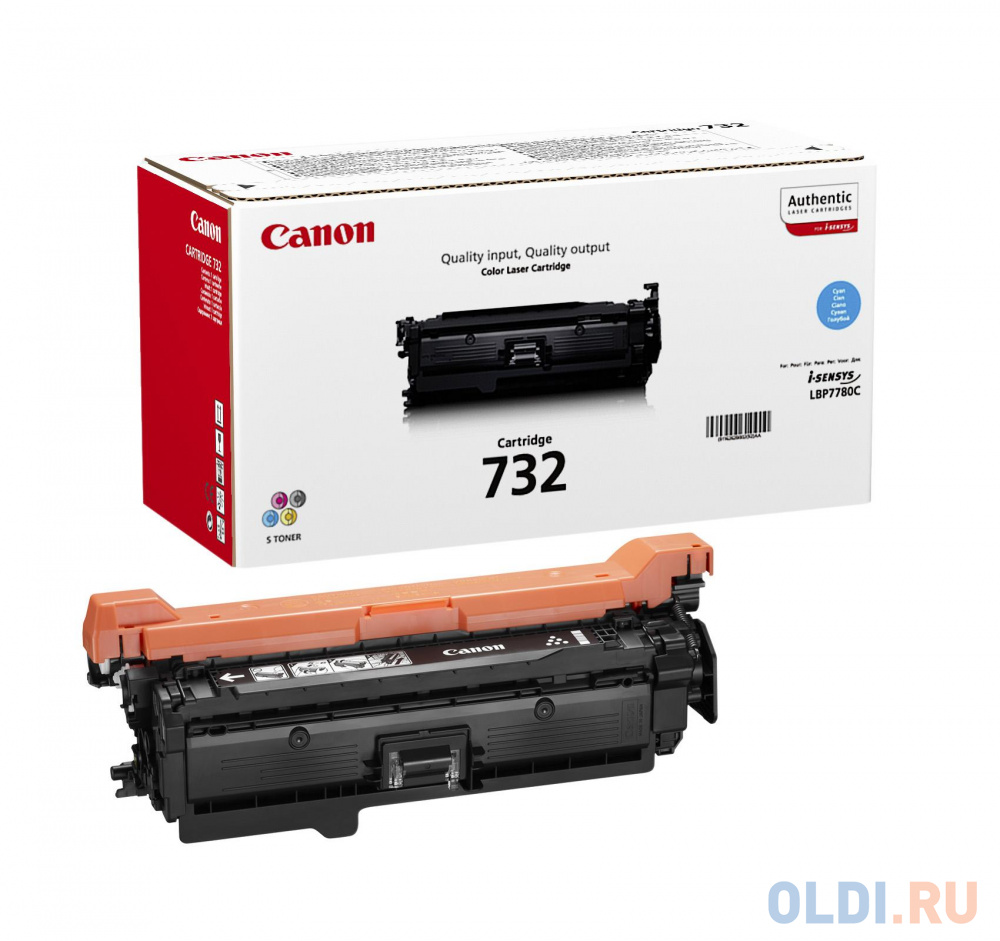 Картридж Canon 732C для LBP7780Cx голубой 2400стр