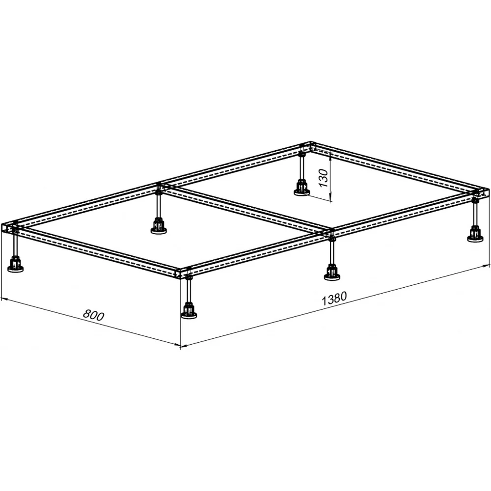 Каркас для литьевого поддона Aquanet