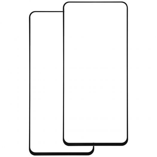 Защитное стекло Red Line для экрана смартфона Samsung Galaxy A51, Full screen full glue, поверхность глянцевая, черная рамка, 2 шт. (УТ000028470)