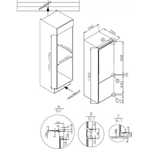 Встраиваемый холодильник Hansa BK306.0N