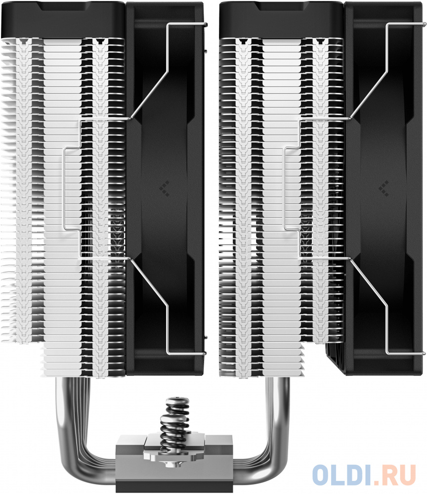 DEEPCOOL AG620 DIGITAL LGA1700/1200/115X/AM5/AM4 (8шт/кор, TDP 260W, PWM, DUAL Fan 120mm, 6 тепл. трубок, черный) RET