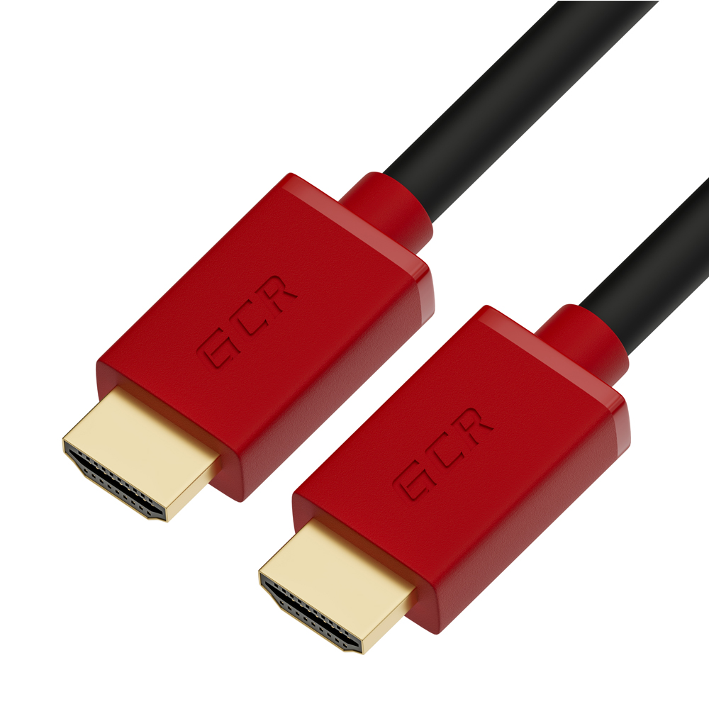 Кабель HDMI(19M)-HDMI(19M) v2.0 4K, экранированный, 5 м, черный/красный Greenconnect GCR-HM451-5.0m (GCR-HM451-5.0m) в Москвe