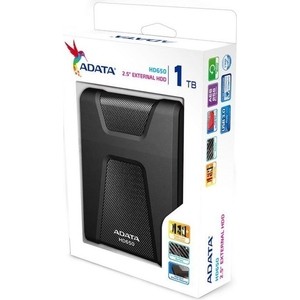 Внешний жесткий диск ADATA AHD650-1TU31-CBK (1Tb/2.5''/USB 3.0) черный