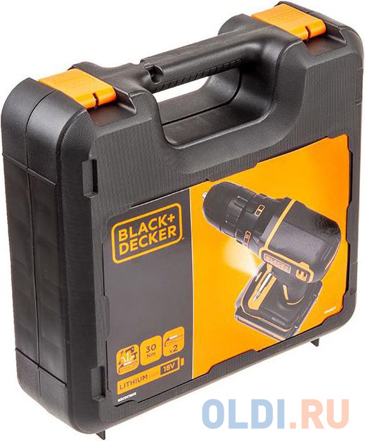 Аккумуляторная дрель-шуруповерт Black & Decker BDCDC18KB-QW