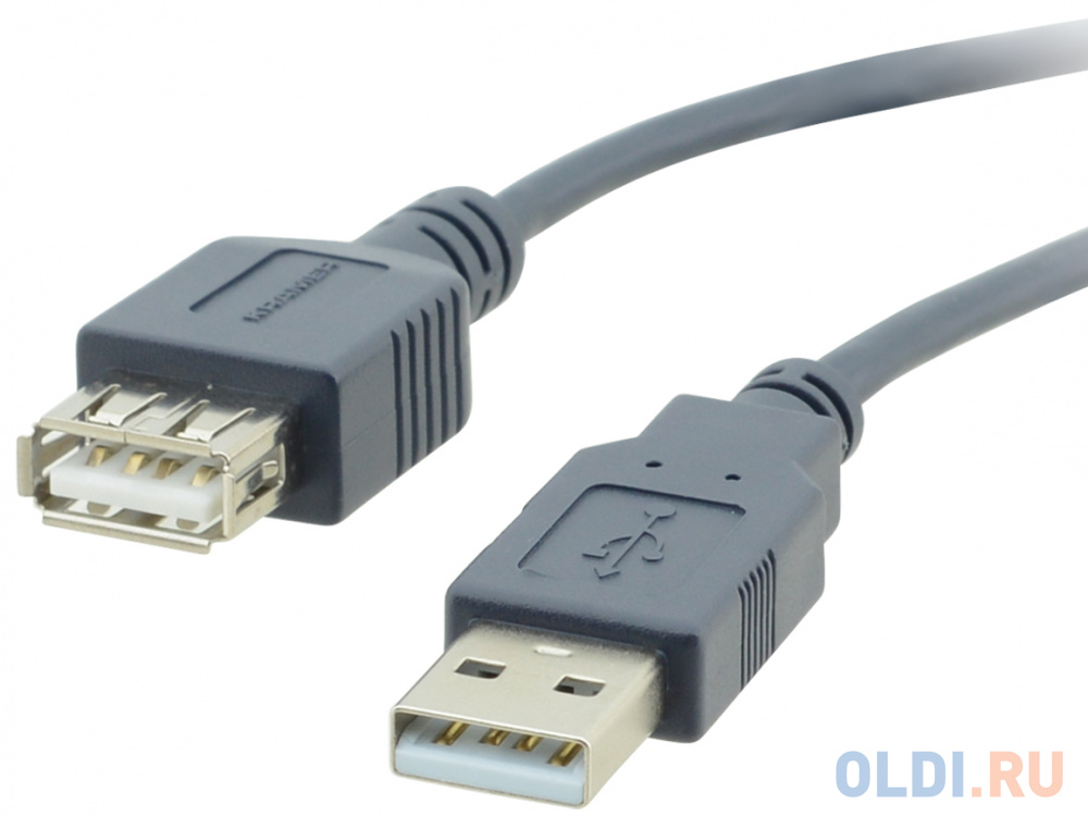 Кабель USB-A 2.0 вилка-розетка, 0,9 м