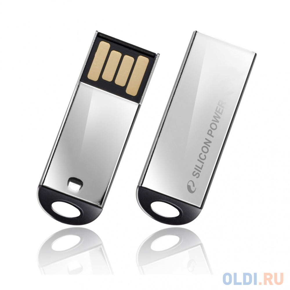 Внешний накопитель 8GB USB Drive <USB 2.0> Silicon Power Touch 830 Silver (SP008GBUF2830V1S)