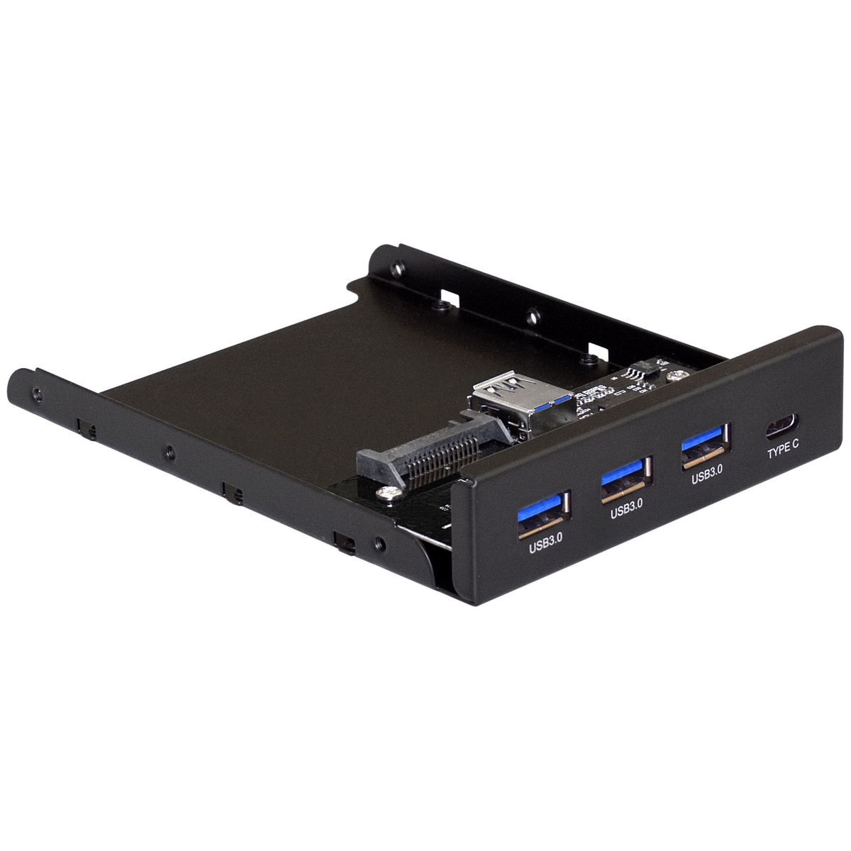 Планка USB ExeGate U3H-623 3,5" черная (EX283579RUS)