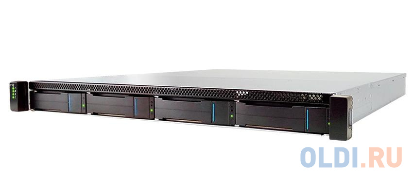 EonStor GSe Pro 1000 1U/4bay,Single controller 4x1G iSCSI, 2xUSB 3.0, 2x USB 2.0, 1x4GB, 1x(PSU+FAN Module), 4x drive trays (only supports SATA drives в Москвe