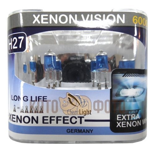 Комплект ламп Clearlight H27 12V-55W XenonVision (2 шт.) MLH27XV