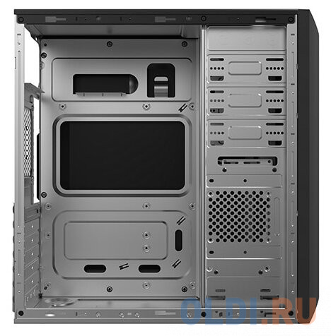 Case Foxline FL-816, ATX, 3x5.25EXT, 1x3.5EXT, 3x3.5INT, 2xUSB2.0+1xUSB3.0, HDA, w/o FAN, w/450W ATX PSU, w/1.2m EU pwr cord