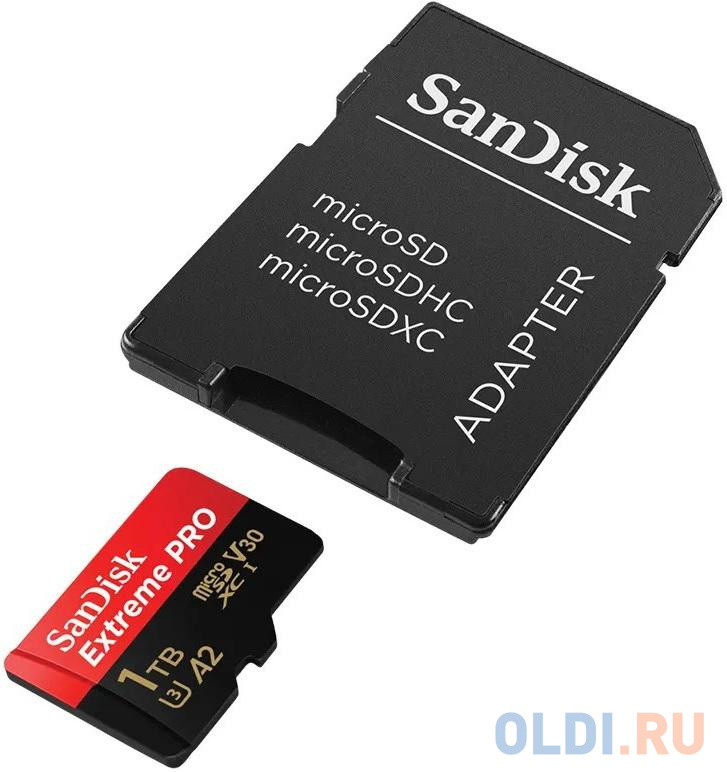 Карта памяти SanDisk Extreme Pro microSD UHS I Card 1TB for 4K Video on Smartphones, Action Cams & Drones 200MB/s Read, 140MB/s Write, Lifetime Wa