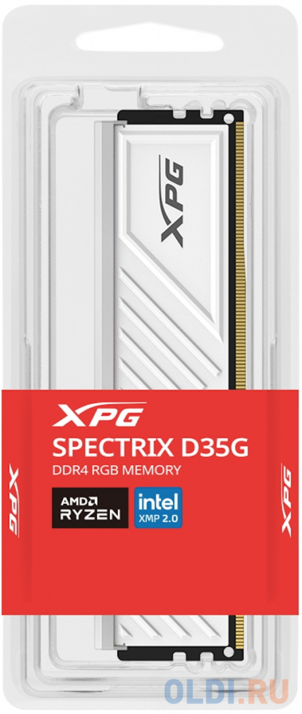 16GB ADATA DDR4 3600 U-DIMM XPG SPECTRIX D35G RGB Gaming Memory AX4U360016G18I-SWHD35G black в Москвe