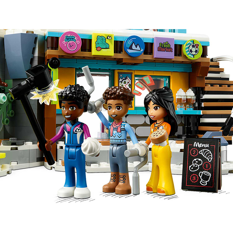 Конструктор Lego Friends Каникулы: Лыжная трасса и кафе 980 дет. 41756