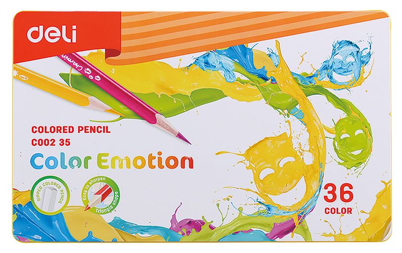 Карандаши цветные Deli Color Emotion 36 цветов EC00235 в Москвe