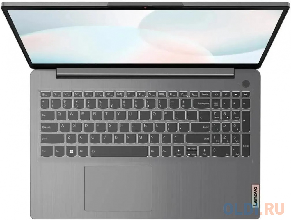 Ноутбук Lenovo IdeaPad 3 15IAU7 Core i3 1215U 8Gb SSD256Gb Intel UHD Graphics 15.6" TN FHD (1920x1080) noOS grey WiFi BT Cam (82RK010NPS)