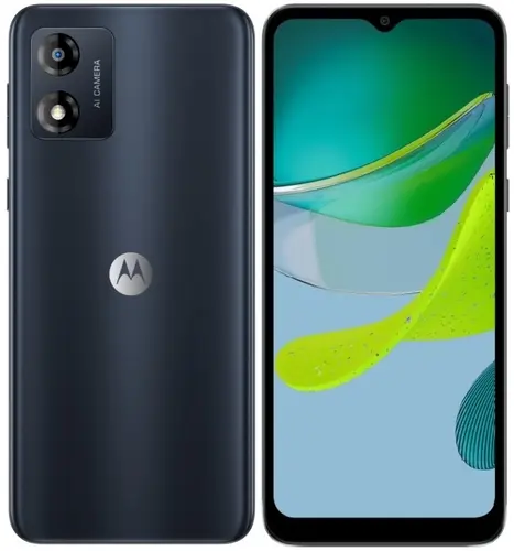 Смартфон Motorola E13, 6.5" 720x1600 IPS, Unisoc Tiger T606, 2Gb RAM, 64Gb, 3G/4G, NFC, Wi-Fi, BT, Cam, 2-Sim, 5000 мА⋅ч, USB Type-C, Android 12, черный (PAXT0023SE)