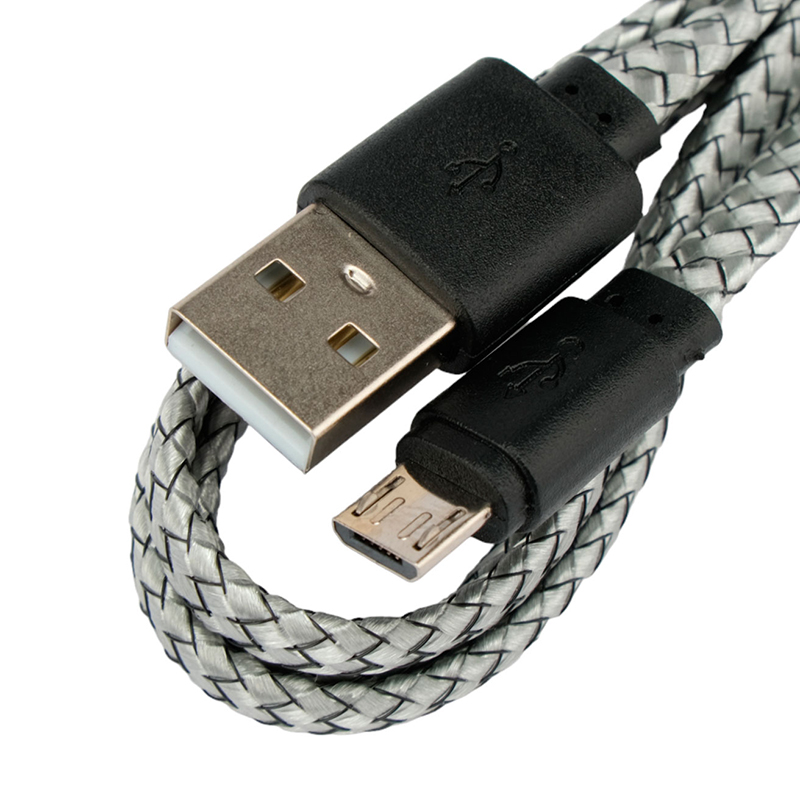 Аксессуар Gembird Cablexpert USB 2.0 AM - MicroUSB 1m Grey CC-mUSB2-AMBM-FL-1M