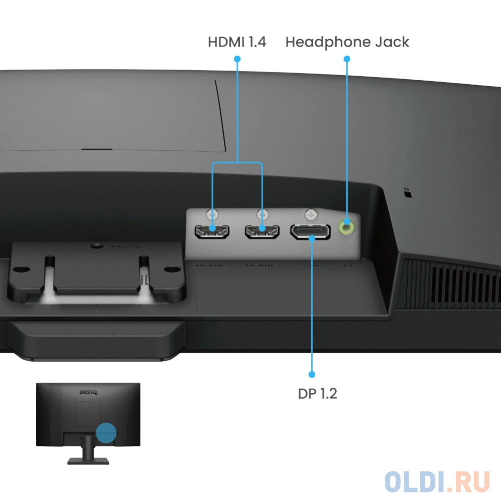 Benq GW2490 23.8'', 1920x1080, IPS,  60Hz, 20M:1, 250cd, 5ms, 2*HDMI, DP, Speakers, Flicker-free;Low Blue Light, 3Y, Black в Москвe