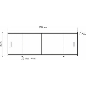 Ванна стальная Kaldewei Cayono Duo 725 Antislip, Easy Clean 180x80 с экраном Emmy Эко и ножками