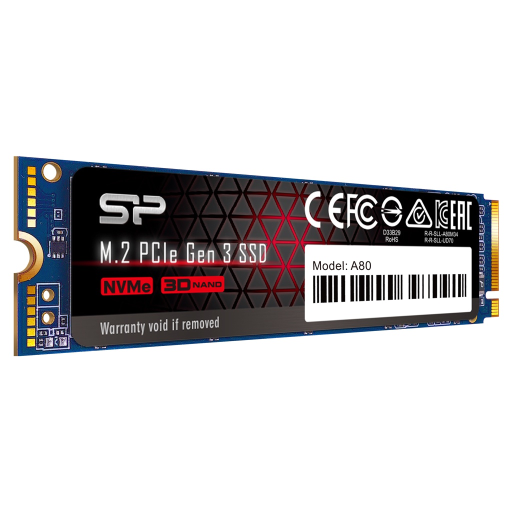 Твердотельный накопитель Silicon Power PCIe Gen3x4 P34A80 2Tb SP002TBP34A80M28