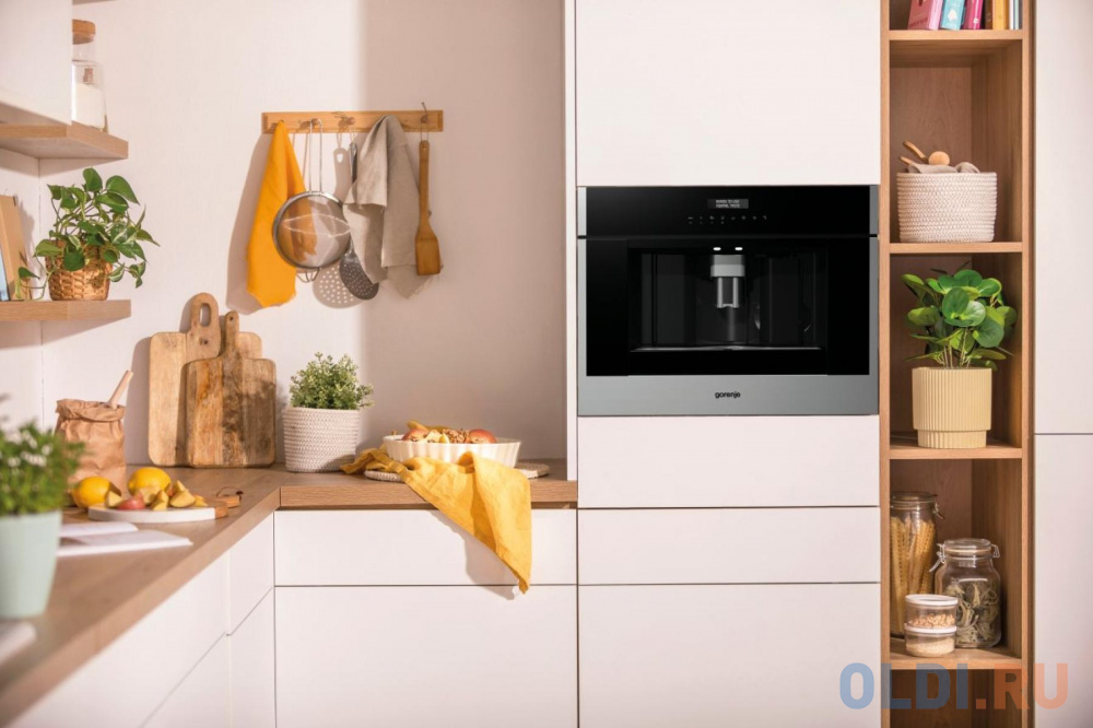 Встраиваемая кофемашина GORENJE/ Автоматическая кофемашина, Материал: Нержавеющая сталь, Максимальная мощность: 1350 Вт, Габаритные размеры (вхшхг): 4 в Москвe