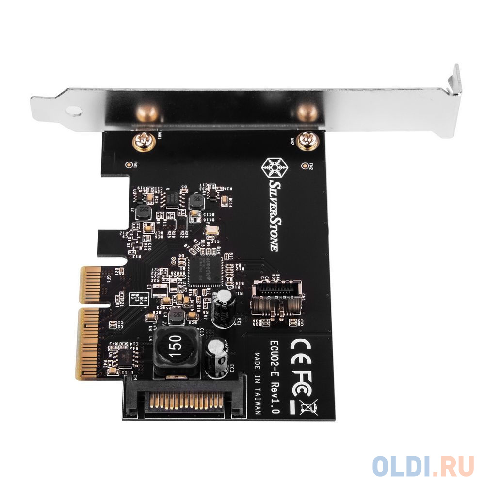 Контроллер Silverstone G56ECU02E000010 PCI Express card with USB 3.2 Gen 2 internal 20 pin Key-A connector в Москвe