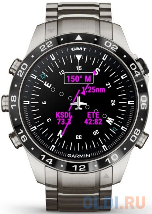 Смарт-часы Garmin MARQ Aviator (Gen 2) серебристый 46мм