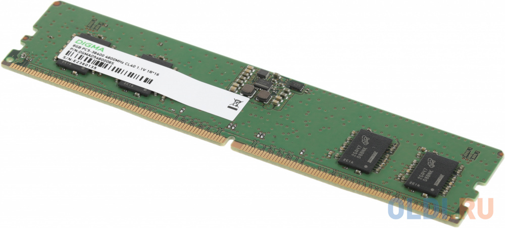 Память DDR5 8Gb 4800MHz Digma DGMAD5480008S RTL PC5-38400 CL40 DIMM 288-pin 1.1В single rank Ret в Москвe