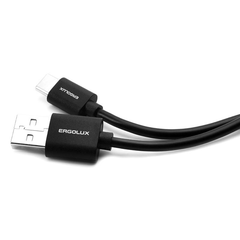 Аксессуар Ergolux USB - Micro-USB 3А 1.2m Black ELX-CDC01-C02