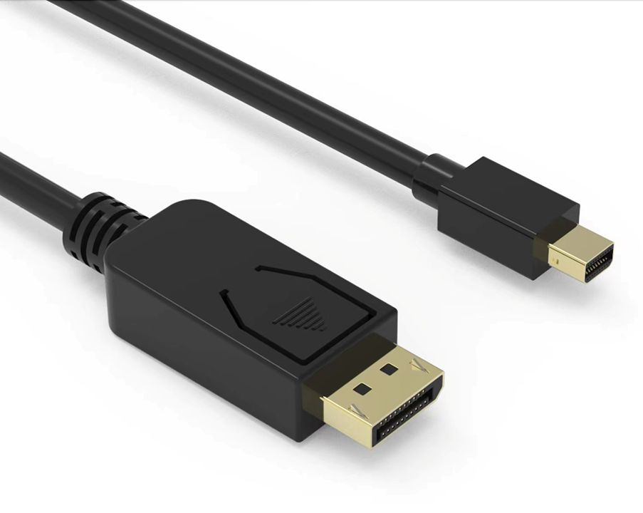 Кабель аудио-видео Buro MDP-DP miniDisplayport (m)/DisplayPort (m) 1.5м. Позолоченные контакты черный