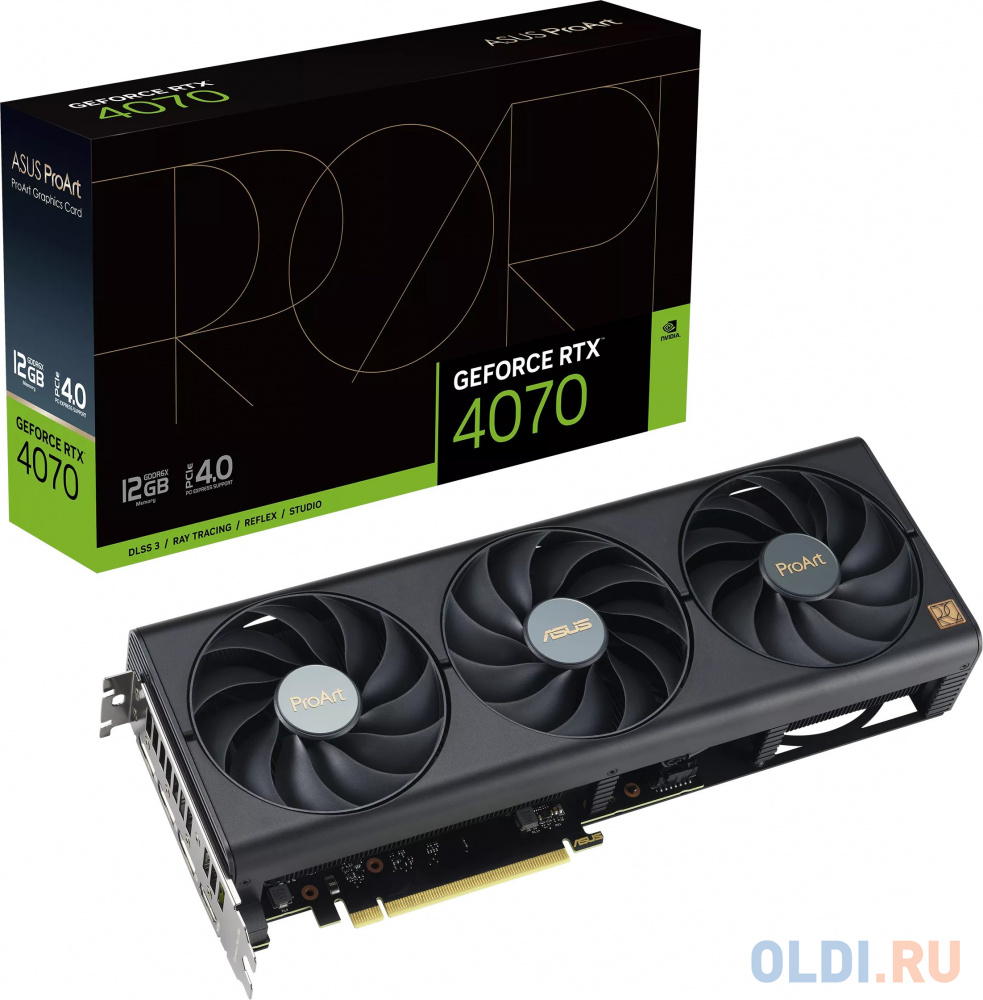 ASUS PROART-RTX4070-12G//RTX4070 HDMI DP*3 12G D6X; 90YV0J12-M0NA00