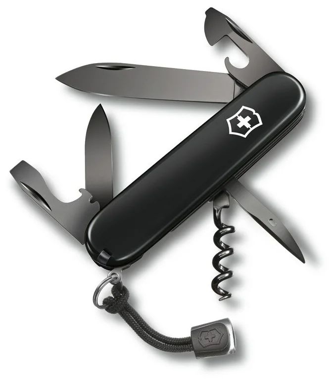 Нож Victorinox Spartan, 91 мм, 12 функций, черный 1.3603.31P