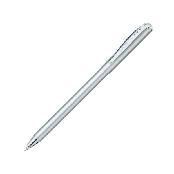 Ручка подарочная шариковая PIERRE CARDIN Actuel, корпус серебряный, алюминий, хром, синяя, PC0701BP