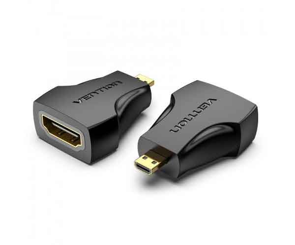 Кабель Vention Micro HDMI Male to HDMI Female Adapter Black (AITB0)