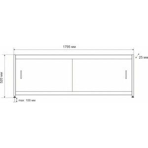 Ванна стальная Kaldewei Classic Duo 110 Easy-Clean 180х80 с экраном Emmy Бланка и ножками в Москвe