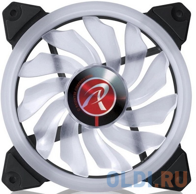 IRIS 12 RED 0R400040(Singel LED fan, 1pcs/pack), 12025 LED PWM fan, O-type LED brings visible color &amp; brightness, Anti-vibration rubber pads i