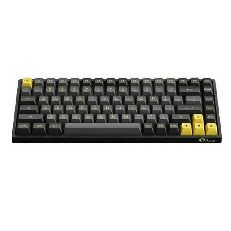 Клавиатура Akko 3084B Plus RGB (Cream-Yellow Switch) Black-Gold 300675