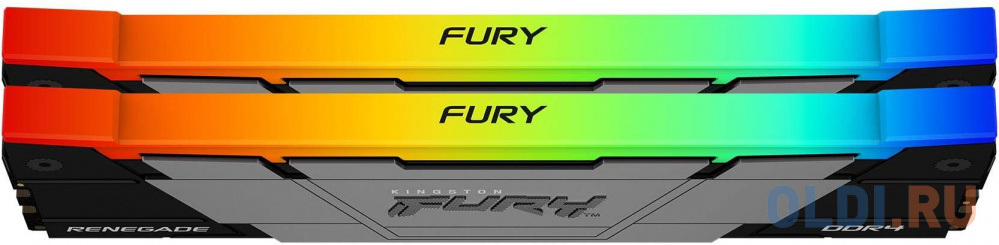 Модуль памяти DDR 4 DIMM 64Gb PC28800, 3600Mhz, Kingston FURY Renegade Black RGB CL18 (Kit of 2) (KF436C18RB2AK2/64) (retail) в Москвe