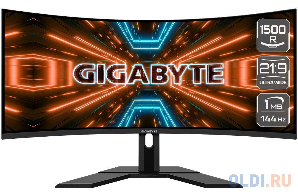 Монитор 34" GigaByte G34WQC черный VA 3440x1440 350 cd/m^2 1 ms HDMI DisplayPort Аудио