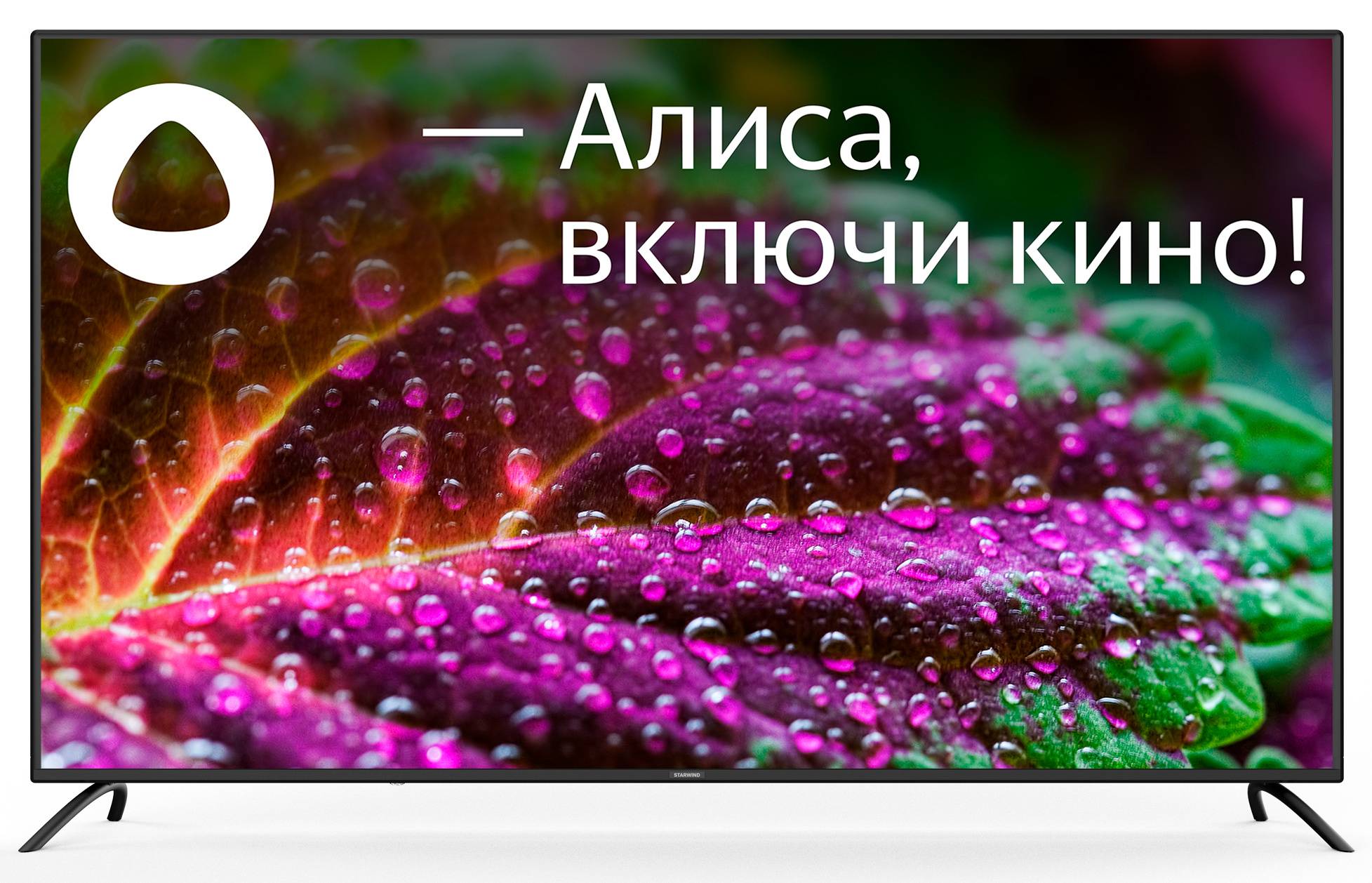 Телевизор Starwind Яндекс.ТВ SW-LED65UG402, 65", LED, 4K Ultra HD, стальной