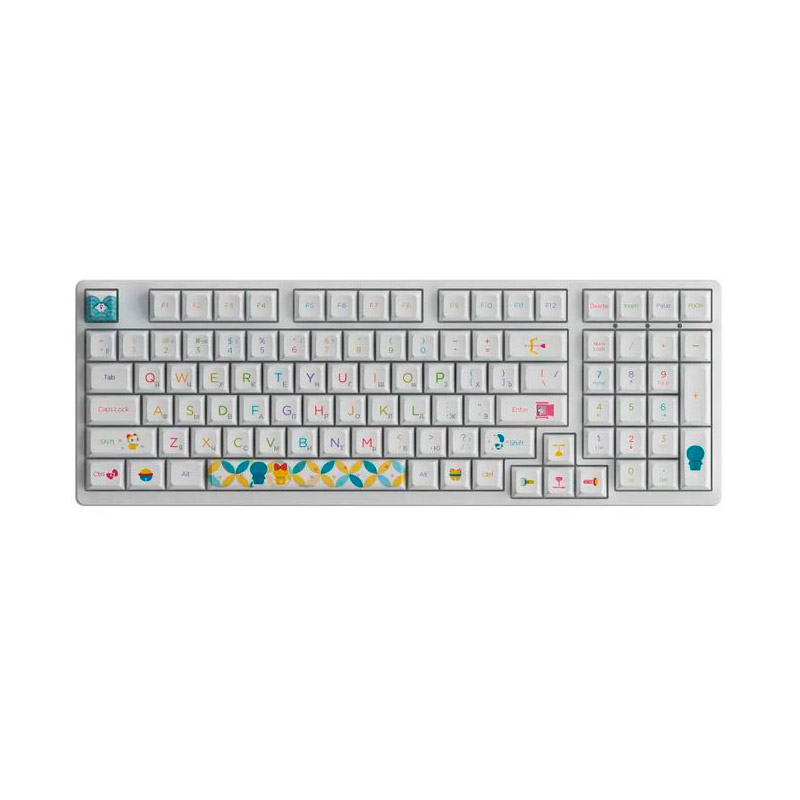 Клавиатура Akko 3098B Doraemon Rainbow 3 Modes Hot Swap CS Jelly Pink Switch Cherry 300982 в Москвe